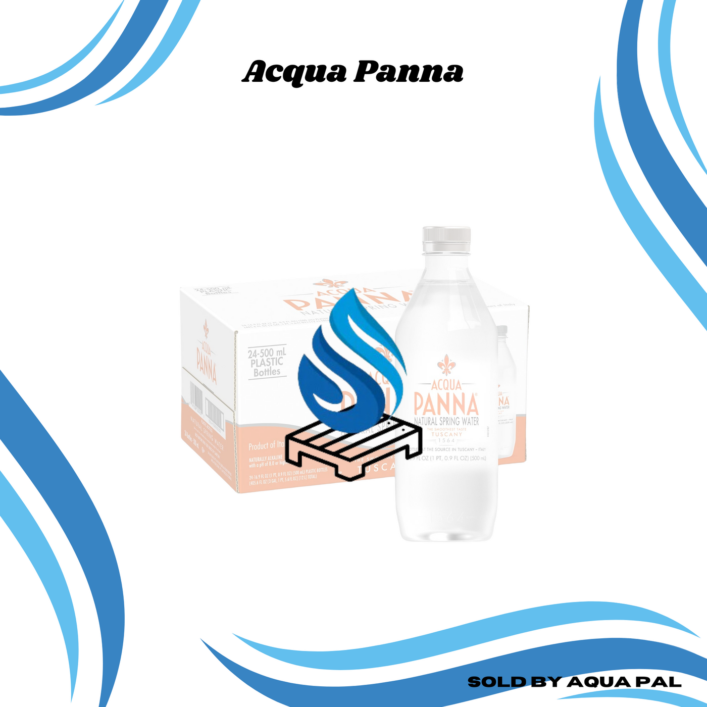 Aqua Panna Natural Spring Water (Full Pallet/72 Cases)