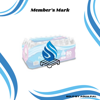 Member's Mark Purified Drinking Water 8oz Small Bottles (Half Pallet)