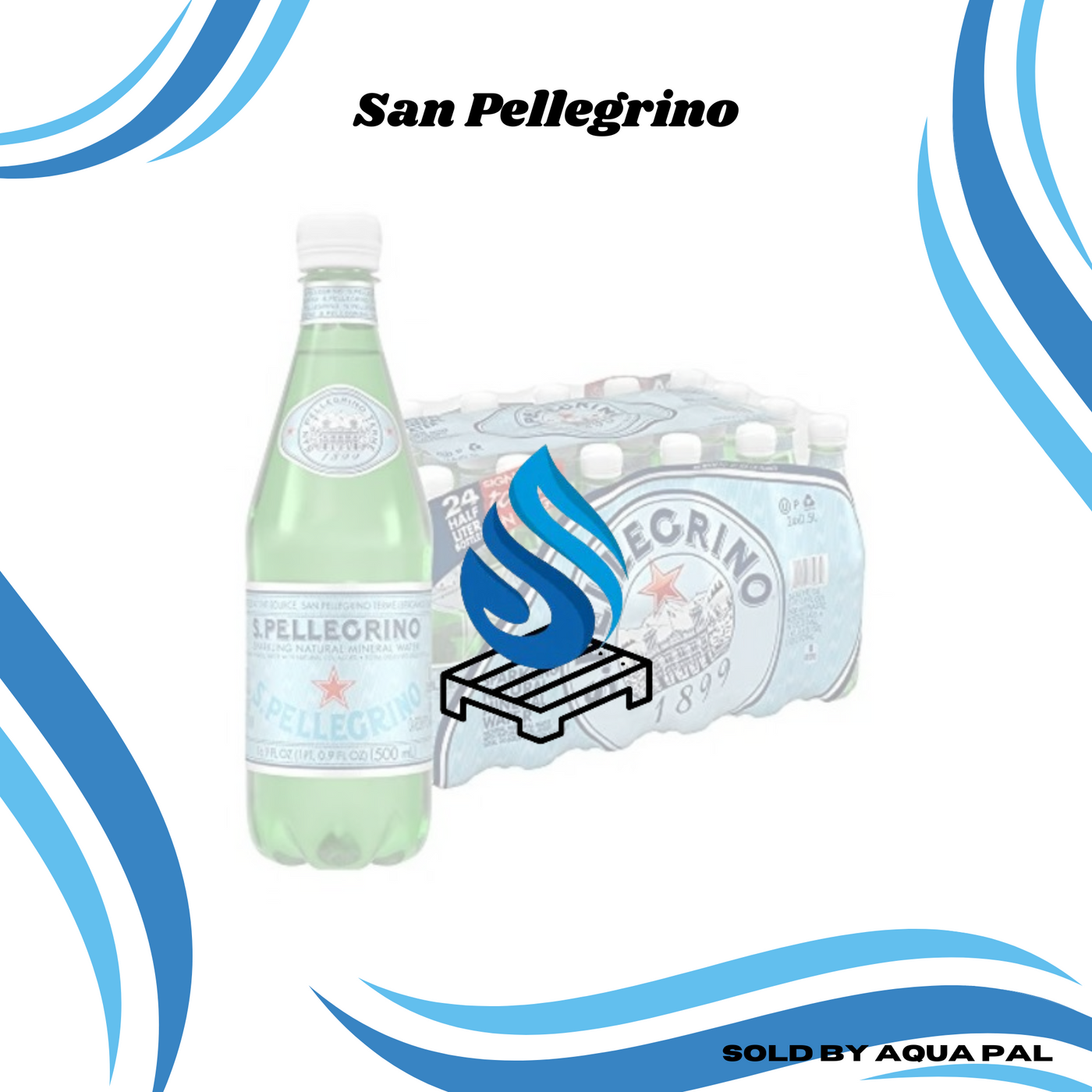 San Pellegrino Sparkling Water (Half Pallet/72 Cases)